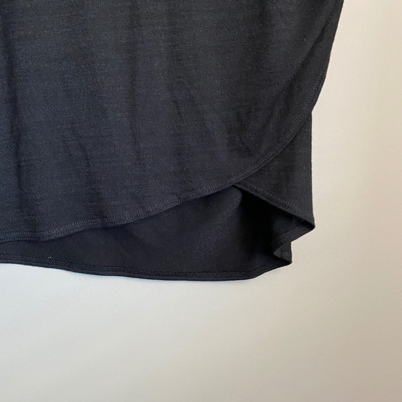 Wilfred Free‎ Women's Black Side Ruched Pull-On Midi Skirt Size Large - Picture 4 of 13